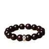 Pulsera de Sándalo Rojo de Hoja Pequeña y Sándalo Sangre con los Doce Signos del Zodiaco y Cuentas de Buda del Año de Nacimiento, Pulsera de Juego Cultural para Hombres y Mujeres, Estilo Pareja