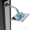 Wenzhou Kangrun Columna de Ducha Solar para Piscina 40L Plateada Gran Capacidad Forma Cuadrada Exterior Baño Solar