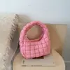 Bolsa de Hombro Portátil de Nube Súper Popular de Nicho para Mujer 2025 Nueva Ligera y Versátil con Diseño de Rejilla de Burbujas