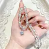 Collar de Manta Rosa Caramelo de Lujo Ligero, Cadena para Clavícula Popular Versátil con un Toque de Alta Gama, Diseño Exclusivo, Cadena de Cuello de Moda para Mujer
