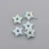 Color AB electrochapado agujero recto estrella hueca corazón a corazón corazón de melocotón cuentas sueltas DIY cadena de teléfono móvil colgante material decorativo con cuentas