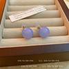 Aretes de Bola de Color Caramelo de Gelatina para Mujer, Nuevo Estilo Ins, Modernos, Frescos, Simples, Exquisitos, de Gama Alta