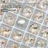 Diamantes para Manicura de Corte Rosa Octogonal, Brillantes Multifacéticos Rose Millennium K9 Vidrio de Alta Calidad Base Puntiaguda Joyería Especial para Manicura
