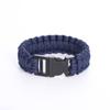 Pulsera de supervivencia con cuerda de paraguas, multiusos, de camuflaje, para emergencias al aire libre, con dos cuerdas de paraguas tejidas de siete núcleos.
