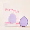 Life Girls Puff para Pulgar con Forma de Corazón Mini Corrector Iluminador Cushion Húmedo y Seco Detalle de Gota de Agua Puff Pequeño