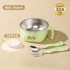 Tigela de Aço Inoxidável 316L Doméstica para Bebês e Crianças de Grau Alimentício para Jantar Comida Sopa Tigela Anti-queimadura Anti-queda Conjunto de Louças