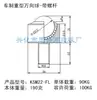 Rueda Ojo de Buey de Acero Inoxidable Tornillo de Rodamiento de Bolas Recto Cilíndrico Universal de Alta Resistencia Ksm15-Fl
