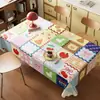 Toalha de Mesa Dopamina Impermeável e à Prova de Óleo, Não Precisa Lavar, Novo Modelo 2026, Luxo Leve, Sensação de Alta Qualidade, Desenho Animado Estilo Ins para Mesa de Jantar e Mesa de Centro
