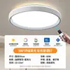 Luz de techo de espectro completo para la sala de estar, luz principal del dormitorio, control de voz inteligente, lujo ligero, diseño redondo, minimalista, luz redonda de hierro para estudio