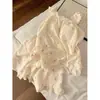 Pijama Pequeño de Mangas Cortas con Estampado de Osito Dulce y Femenino para Mujer Verano 2025 Nuevo Suave y Sedoso Cómodo Conjunto de Shorts para Casa