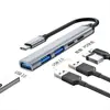 Estación de Acoplamiento Tipo-C para Teléfonos Móviles y Tablets, Concentrador USB, Adaptador de Carga, Convertidor Multipuerto Uno a Cinco