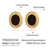 Pendientes Ovalados Geométricos de Combinación de Colores Clásicos Europeos y Americanos Pendientes Básicos Versátiles de Acero Inoxidable Joyería para Niñas Venta Directa de Fábrica