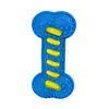 Brinquedo para cachorro com ossos de borracha duráveis de camada dupla para roer, adequado para Golden Retrievers, Border Collies e outros cães grandes, brinquedo sonoro para animais de estimação que entretém sozinho e alivia o tédio
