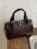 Bolso texturizado de alta calidad, bolso de hombro tejido de moda nuevo 2026 para mujer, bolso cruzado tipo almohada