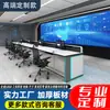 Estação de Monitoramento de Console Centro de Comando Console de Despacho Estação de Trabalho de Monitoramento Fixos, Mesas de Comando Personalizadas Sala do Servidor Operação de Três Painéis