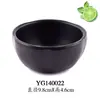 Mesa para Fondue Estilo Japonés Vajilla Creativa de Plástico Plato Negro para Snacks de Salsa de Soja Dim Sum Plato de Melamina Imitación Porcelana Tazón para Salsa Plato de Condimentos