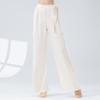 Ropa de Práctica de Danza Clásica para Mujer, Estilo Nuevo, Pantalones Rectos Amplios de Crepé Fluidos, Atuendo de Estudiante de Arte Chino, Pantalones de Danza para Actuación