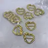 Encaje Amor Joyería DIY Lazo Nudo Corazón de Melocotón Hebilla Hebilla Metálica Bufanda de Seda Hebilla Japonesa Cinta de Regalo Decoración
