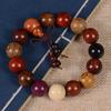 Pulseira de Múltiplas Contas 2.0, Várias Pulseiras de Madeira para Homens e Mulheres, Joias para Casais, Artesanato de Madeira para Vendedores de Rua