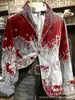 Site independente internacional Amazon TEME blazer de veludo cotelê de manga comprida com dois bolsos masculinos