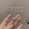 Francês vintage Requintado Flor Brincos de Pérola Ear Studs Moda Feminina Internet Celebridade Elegante Nicho Design High-end ins