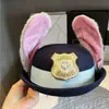 Nuevo Sombrero Judy Policía Conejo Lana Cúpula Uniforme Jk Cos Zootopia Mismo Estilo Accesorios para la Cabeza