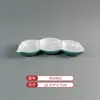 A8 Melamina Patrón de Tela Simple Verde Vajilla Plato para Fondue Plato de Res y Cordero Plato para Barbacoa Plato para Plato de Fondue Plato de Rollo de Res Graso