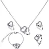 Conjunto de Moda con Colgante de Collar y Pendientes Tachonados de Diamantes de Nuevo Diseño de Nicho Transfronterizo Conjunto Versátil de Pendientes Festivos Que Realza el Tono de Piel
