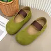 Bailarinas para otoño, zapatos Mary Jane sin cordones que aumentan la altura para mujer con una sola tira, moda 2026 puntera redonda nuevo diseño de suela gruesa