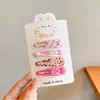 Presilhas coloridas laterais para franja de crianças, estilo coreano fofo, presilhas de cabelo de alta qualidade e requintadas, presilhas para bebê estilo dopamina que não danificam o cabelo