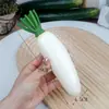 Simulación Fruta Falsa Verdura Pegamento Suave Tamaño Pepino Amargo Pepino Berenjena Modelo Decoración de Cocina Hogar Péndulo Juguete