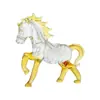 Decoração de Casa Zibo Vidro Animal Colorido Decoração de Carrossel Figura de Cavalo Artesanato de Cristal Ornamento Produto Transfronteiriço