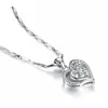 Pingente Diamante Coração de Amor Estilo Coreano Romântico Cortesia Doce Confissão Conjunto de Pingentes Zircônia Coração Colar Clavícula