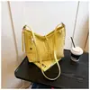 Transfronterizo 2025 Bolso Nuevo Moda Retro Conjunto de Dos Piezas Bolso Cruzado de Hombro Único para Mujer Textura Casual Bolso de Axila para Suegra