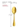 Cuchara de Acero Inoxidable 304 Cuchara para Comer Infantil Cuchara Pequeña para el Hogar Cuchara de Café de Restaurante Cuchara para Revolver Cuchara para Postre y Pastel