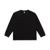 Camiseta de Manga Larga Sencilla de Textura de Alta Gama Muxi Clothing para Hombre, Top Casual Holgado de Otoño, Camiseta Base