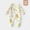 Mameluco para Bebé con Cubre Manos y Pies, Tipo Recién Nacido de Algodón Puro sin Costuras para las Cuatro Estaciones Ropa de Casa, Ropa de Monje para Recién Nacido