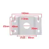Placa de cubierta trasera abrazadera de brazo para farola solar con tornillos pieza de abrazadera de poste para tubo de lámpara poste de servicio poste de hormigón columna