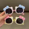 Gafas de Sol para Niños Lindas Gafas de Gatito de Pequeña Princesa Adorables Gafas para Niña Bebé Protección UV KT Lazo Transfronterizo