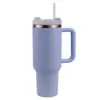 Copo de Carro de 40oz com Alça de Canudo, Copo Térmico de Aço Inoxidável de Camada Dupla de Grande Capacidade, Copo de Água Feminino, Presente de Feriado