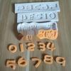 Quantos anos eu tenho? Molde de silicone para inserir em bolo Cartão de bolo Marca Ferramenta de chocolate Fondant Ferramenta para argila Cerâmica macia