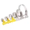 Braçadeira de Mangueira com Alça de Aço Inoxidável 304 Braçadeira de Apertar Manual Braçadeira de Banda Braçadeira de Tubo Anel de Aperto para Tubo de Água Braçadeira de Fixação Clipe de Tubo
