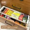 Caja de almacenamiento retráctil colgante para cajón, vajilla, cosméticos, caja con partición incorporada, papelería de escritorio, ubicación con partición incorporada