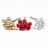 Fruta Redonda 12mm Simulação de Baga Espuma Cereja Fruta Vermelha Pequena Fruta Peônia Suprimentos de Natal Acessórios