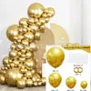 Conjunto de Corrente de Balões de Cor Sólida Nova Transfronteiriça com 137 Peças Decoração de Festa de Aniversário Pacote de Balões para Decoração de Casamento