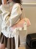 Corea del Sur Transfronterizo Nuevo Nicho Estilo Ballet Bolso Simple con Lazo Bolso Baguette Estilista Versátil Bolso de Hombro de Gama Alta para Mujeres