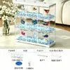 Novo Aquário de Peixe de Briga de Mesa com Tampa Peixe Acrílico Transparente Paisagismo Ecológico Pequeno Molde Integrado Sem Furos Aquário de Peixe Dourado