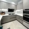 Fabricante de gabinetes de cocina a medida, paneles de madera maciza de grado ENF, gabinetes base, encimeras de cuarzo, gabinetes de pared y gabinetes de cocina de almacenamiento a medida