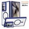 Funda magnética Qi Shadow para Samsung S26Ultra S25Ultra Transparente S24Ultra con Soporte Protectora