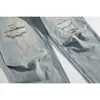 Jeans Retro Nuevos para Hombre Undrest Primavera y Otoño, Lavados y Desgastados, Corte Holgado, Pantalones de Mezclilla Azul Claro K123